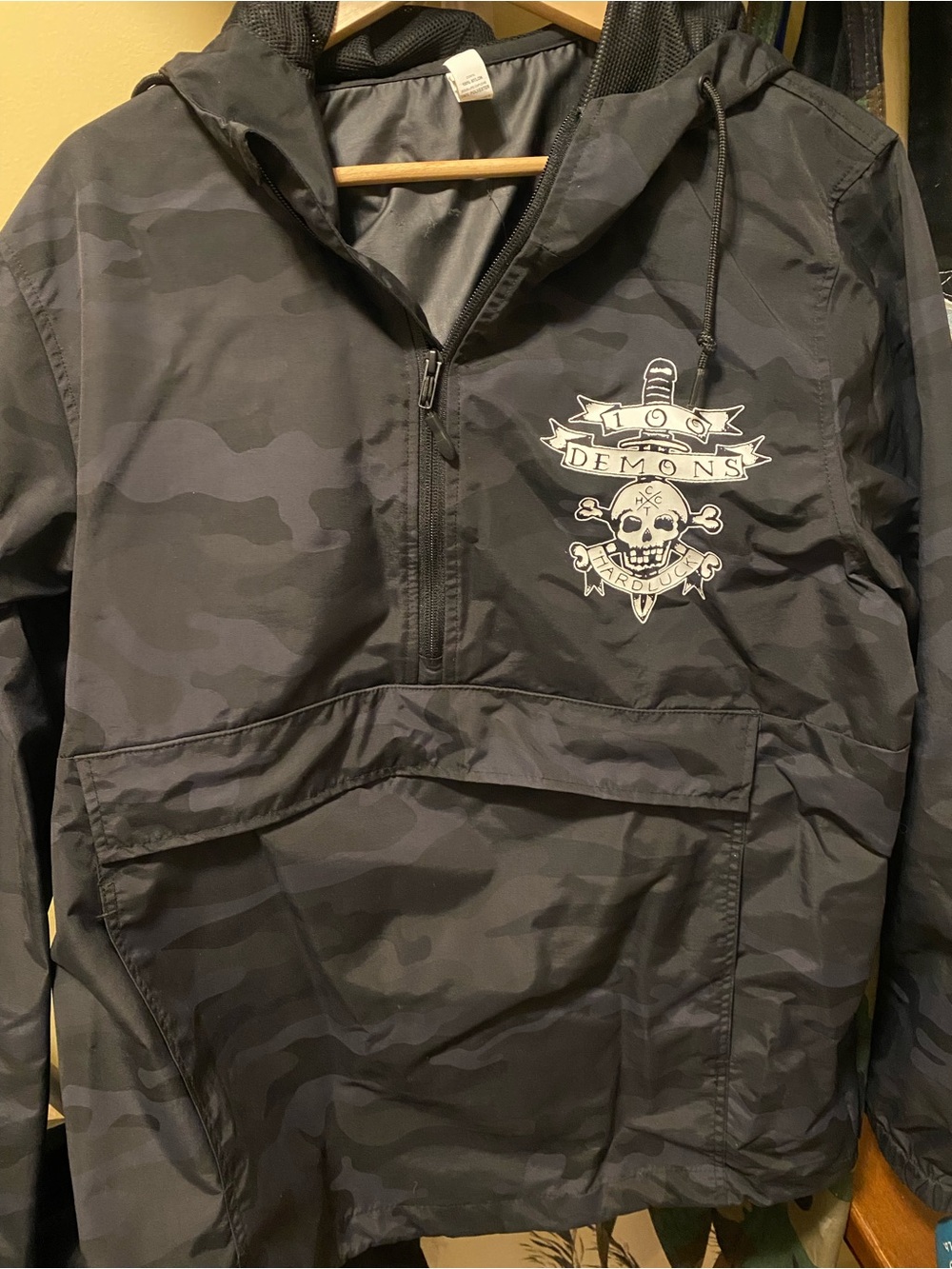 100 demons Black Camo PulloverWindbreaker M